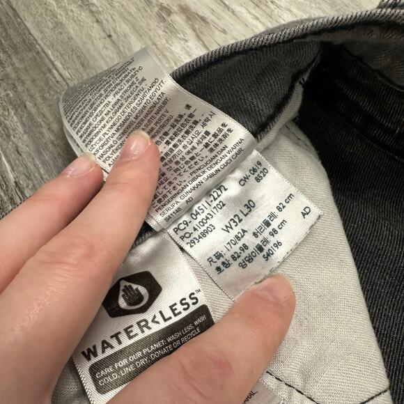 Levis 511 Faded Gray Mens 32x28 Slim Fit Mid Rise Stretch Denim Jeans Red Tab‎ - Picture 6 of 12